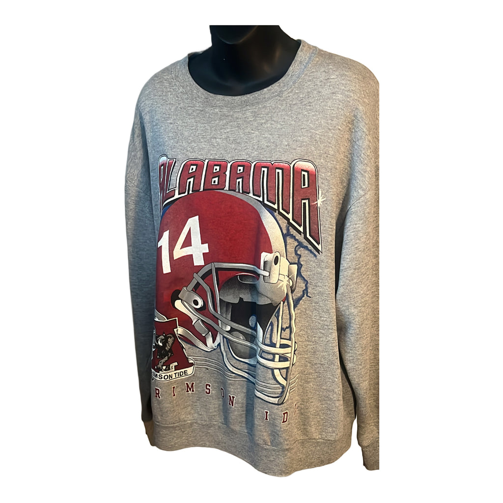 Vintage 90s Alabama Crimson Tide Football Sweatshirt Delta Brand Size XL