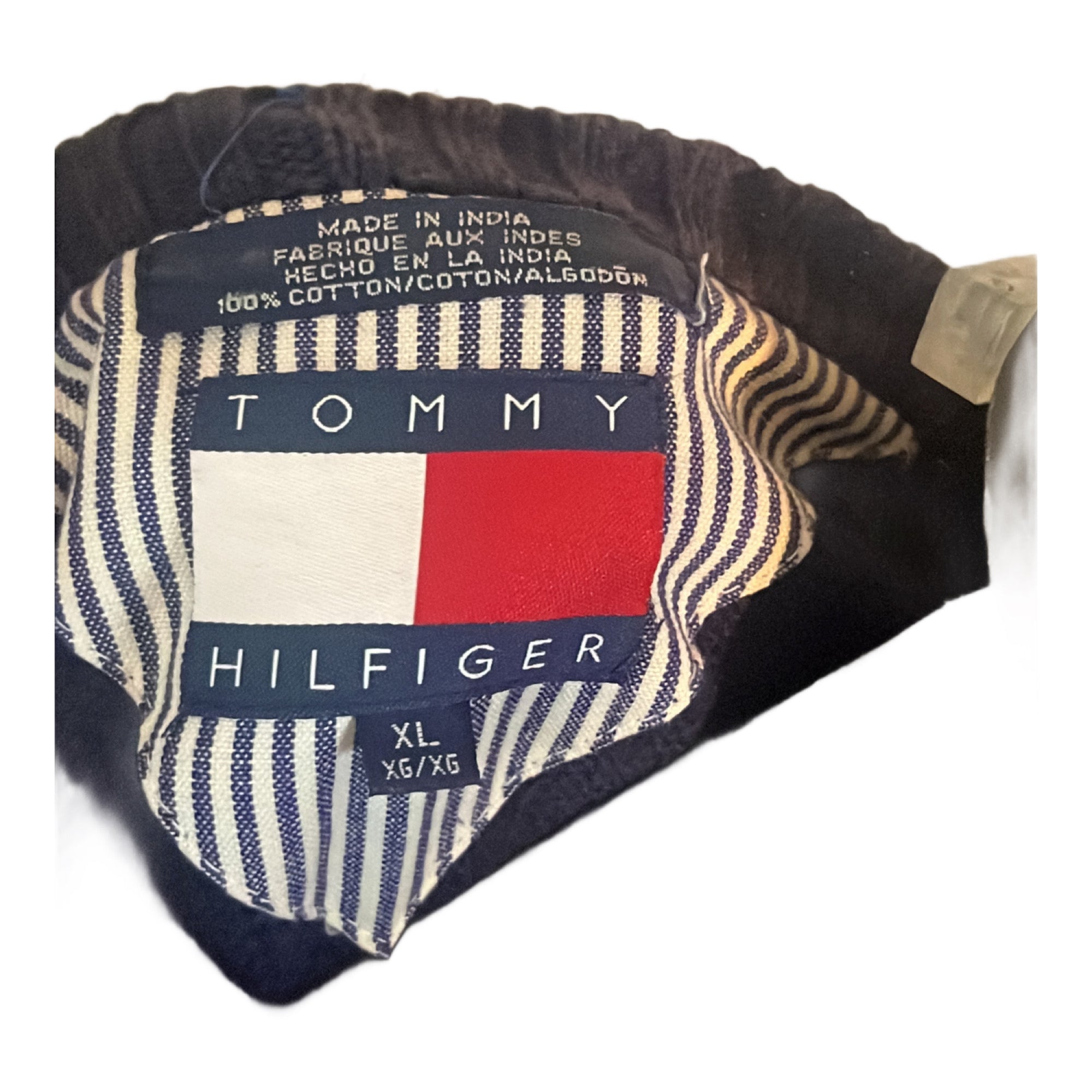 Vintage Tommy Hilfiger Striped Sweater (Blue) Size XL